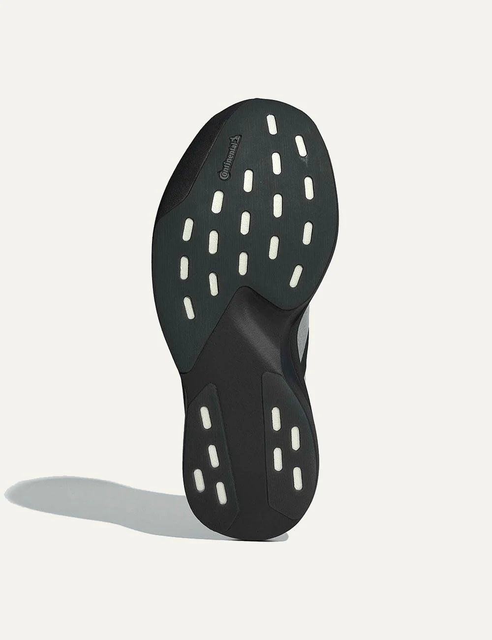 Adidas Adizero Evo SL sneaker black me silver stripes sole view