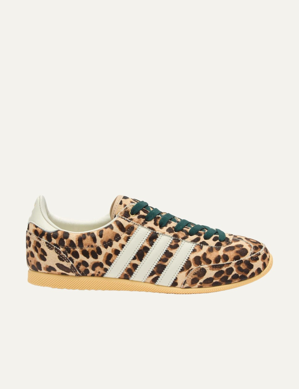 adidas Japan leopard sneakers side view classic stripes