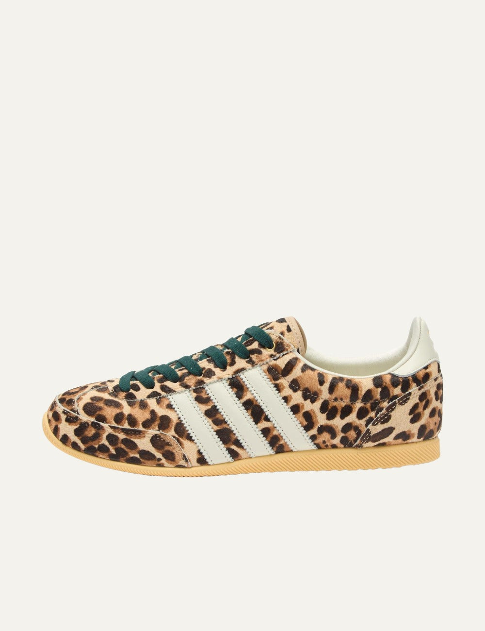 adidas Japan leopard sneakers opposite side view classic stripes
