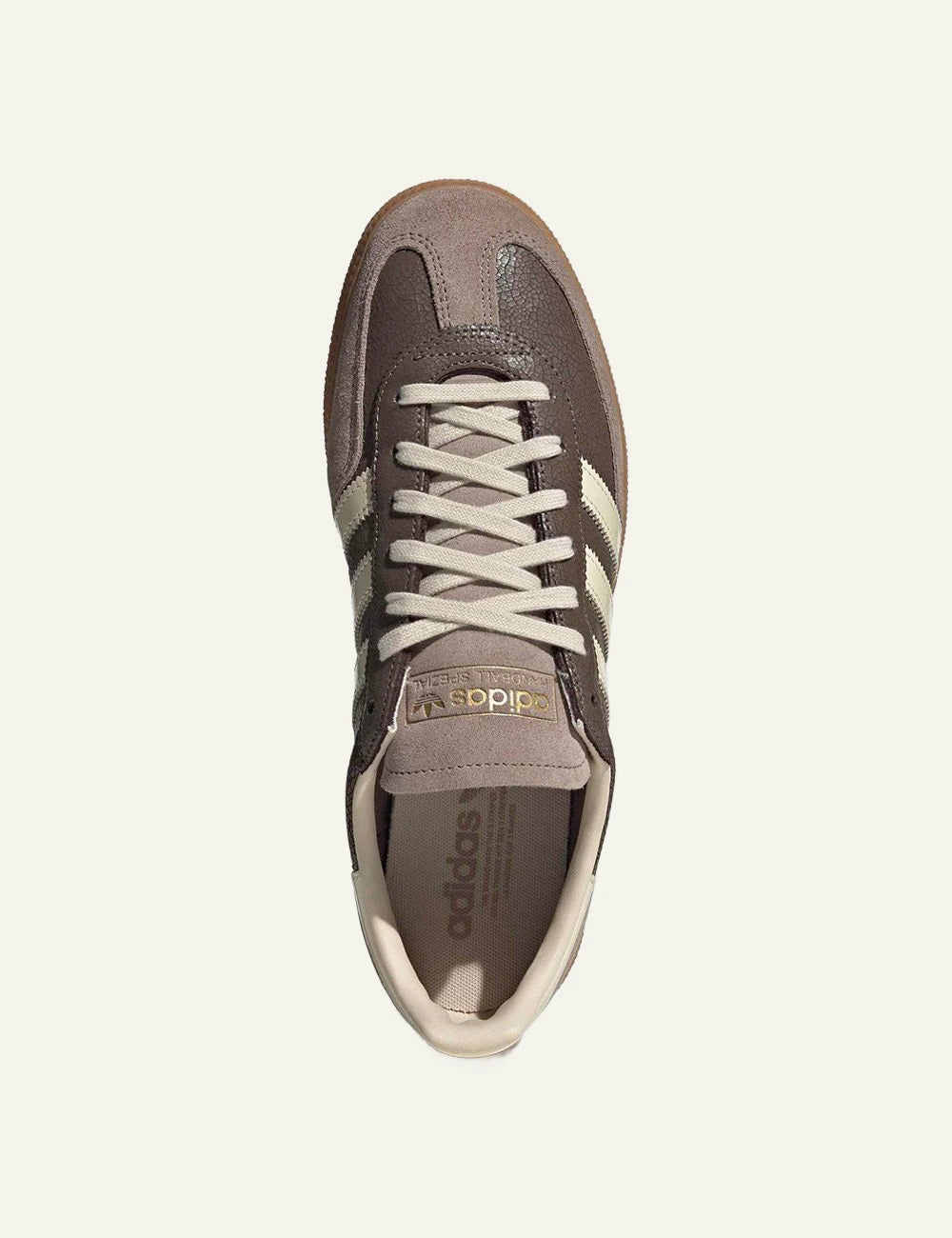 Men's adidas Originals Handball Spezial suede sneakers in brown top