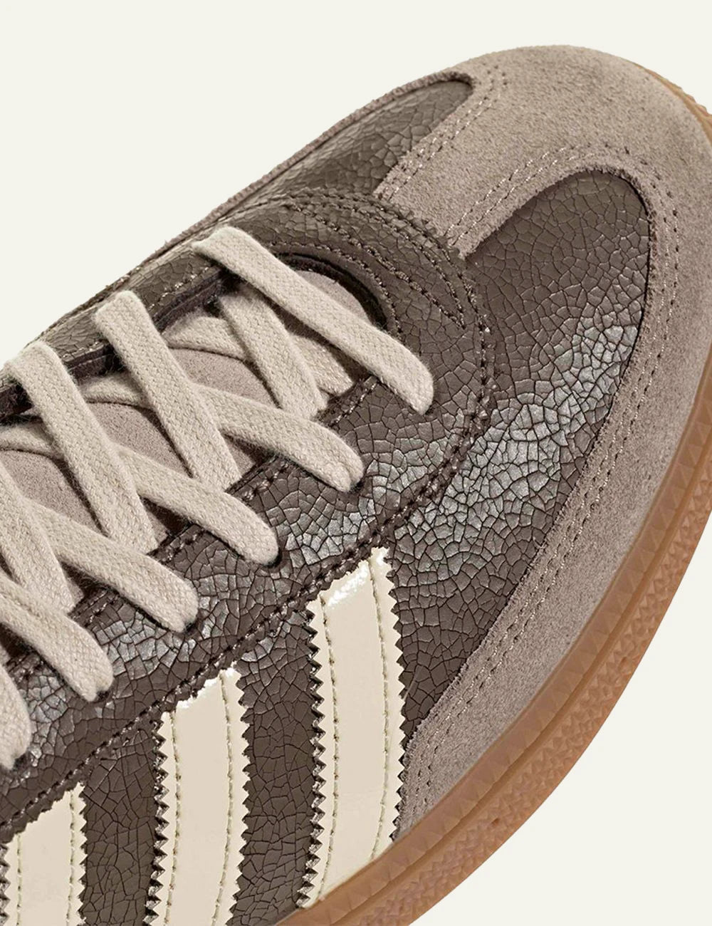Men's adidas Originals Handball Spezial suede sneakers in brown angled