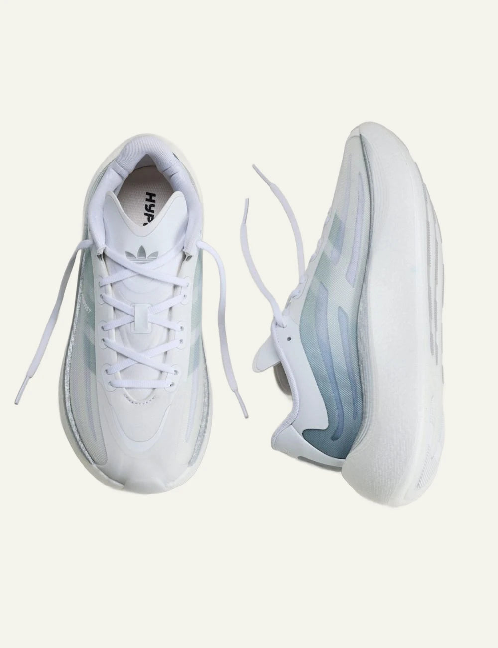 Men's adidas Originals Hyperboost EPHR LT sneakers in white, light grey and silver top