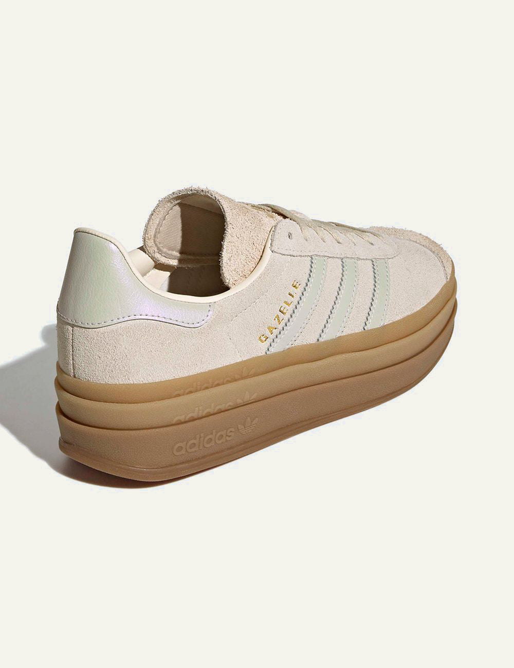 Adidas Gazelle Bold Sneakers Beige back view