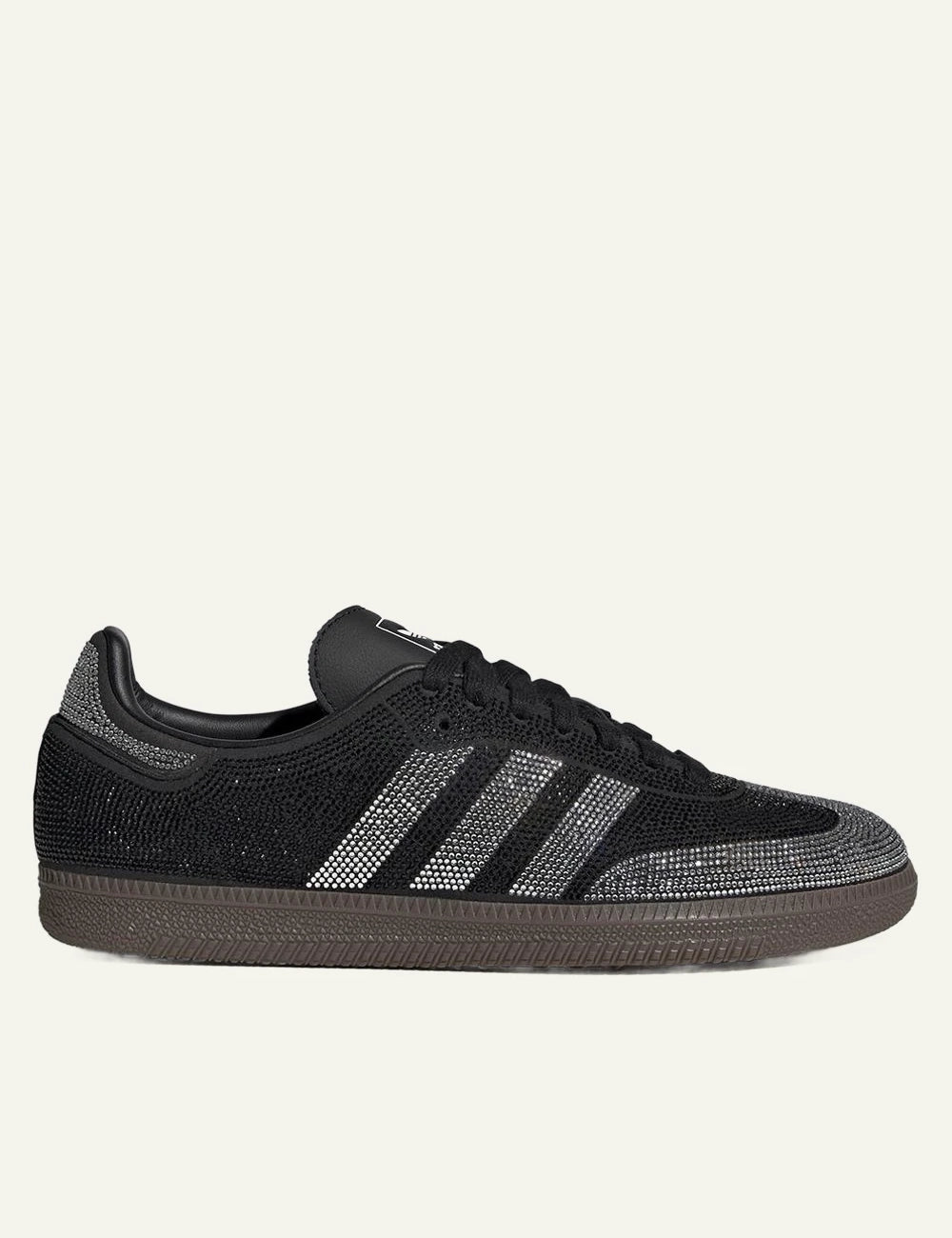 adidas Samba OG sneaker black side view crystals