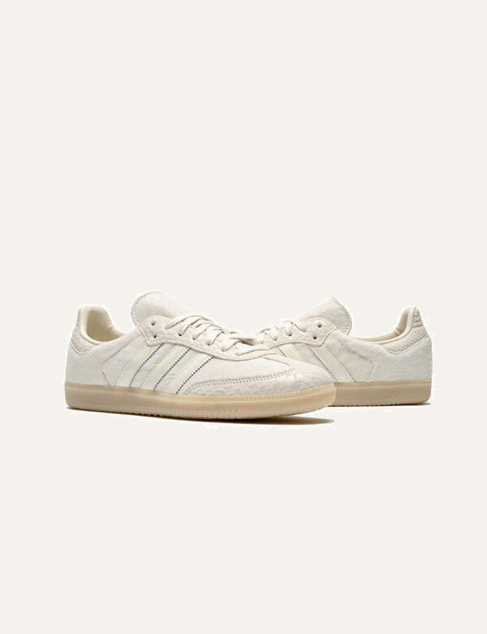 Pair Adidas Samba OG Sneakers Off White Side view