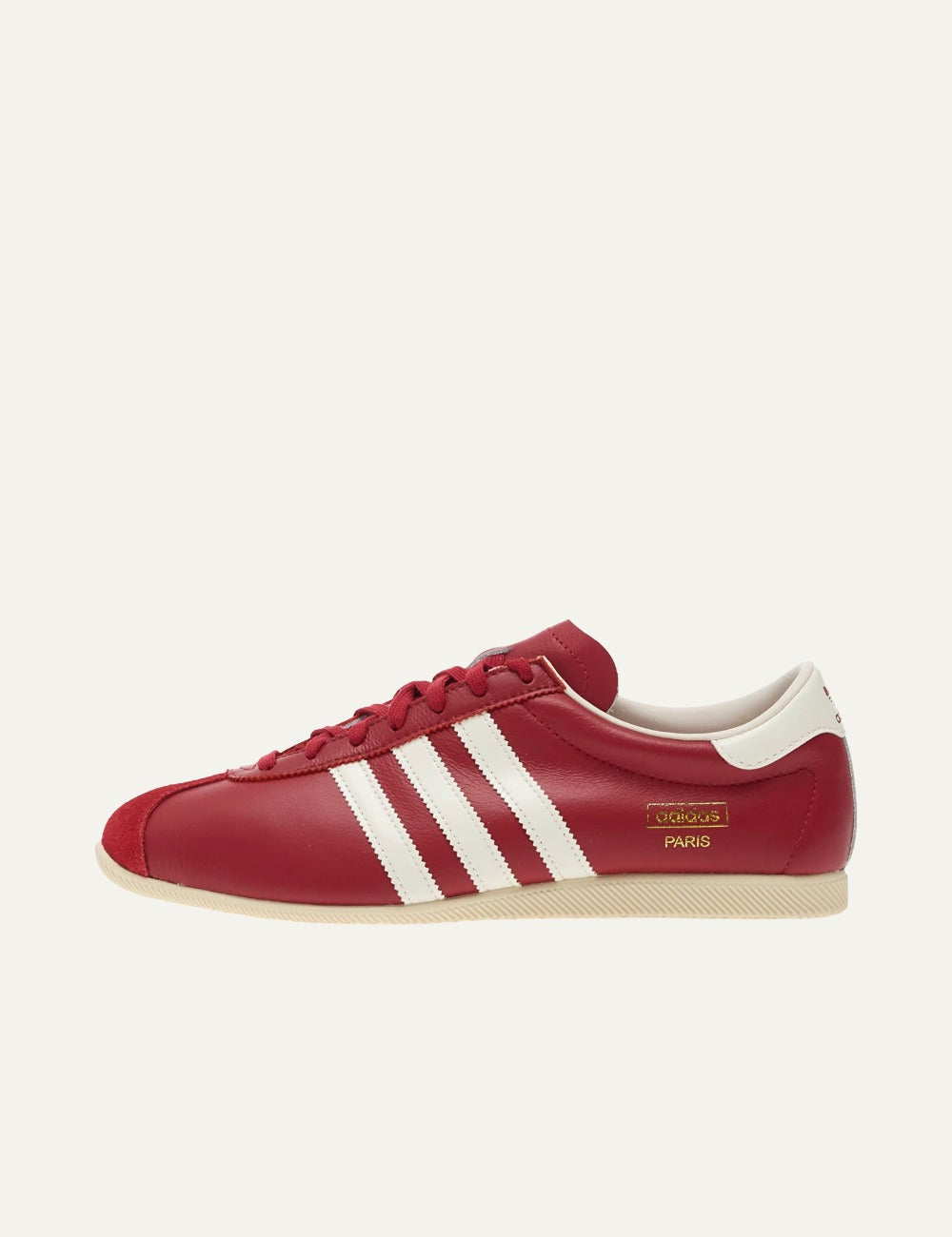adidas Paris red sneakers πλαϊνή όψη opposite side classic stripes