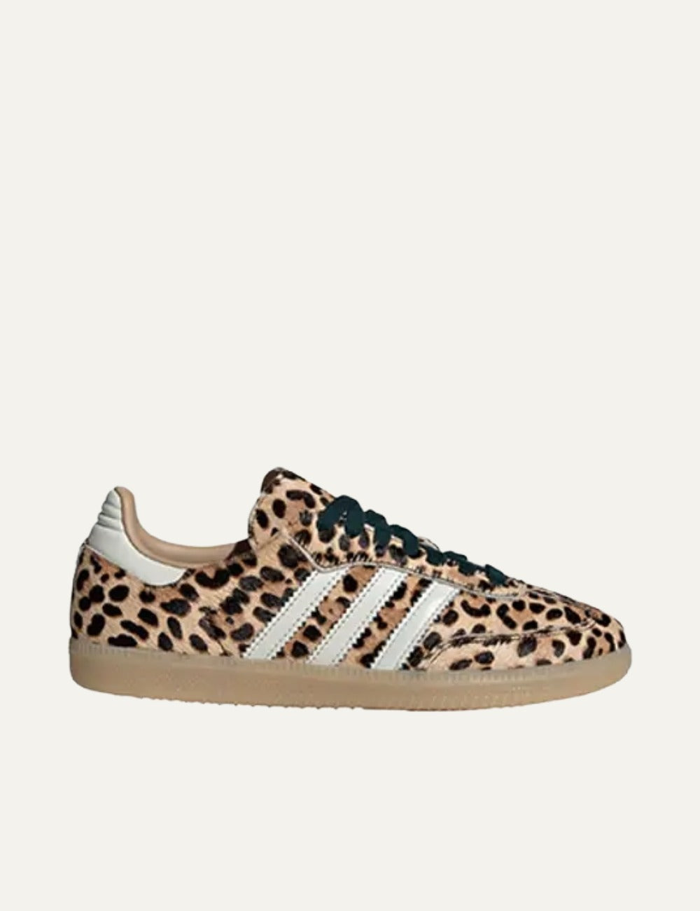 adidas Samba OG Leopard Magic Beige γυναικεία sneakers με animal print suede και gum sole