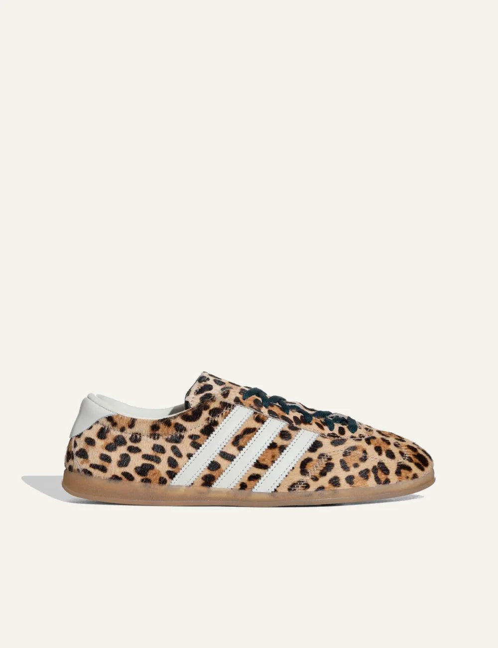 adidas Gazelle Lo Pro women sneaker leopard pony hair side view