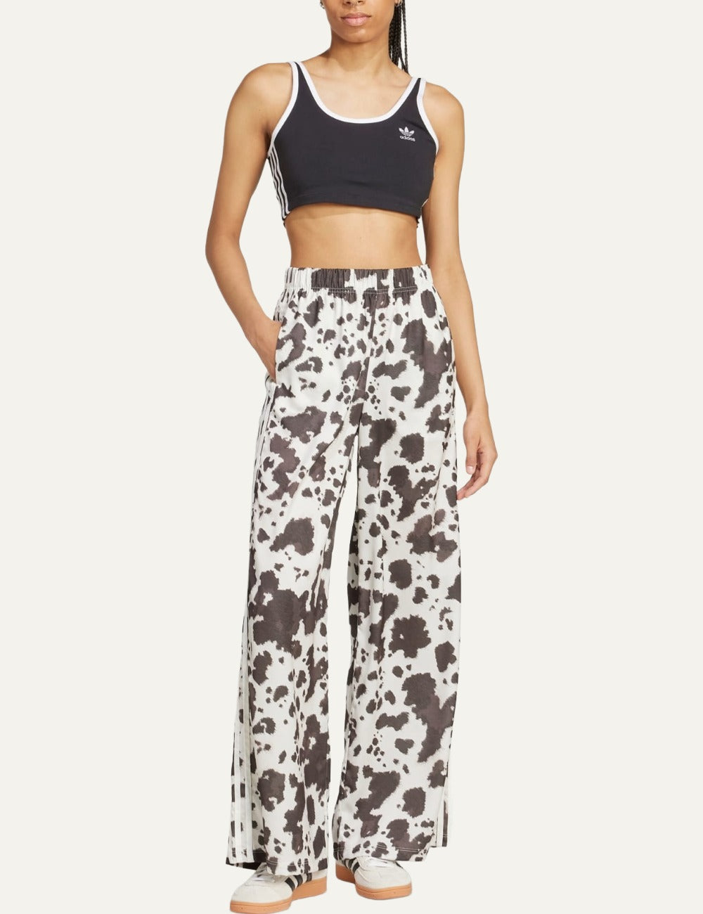 adidas Originals animal print παντελόνι full body styling