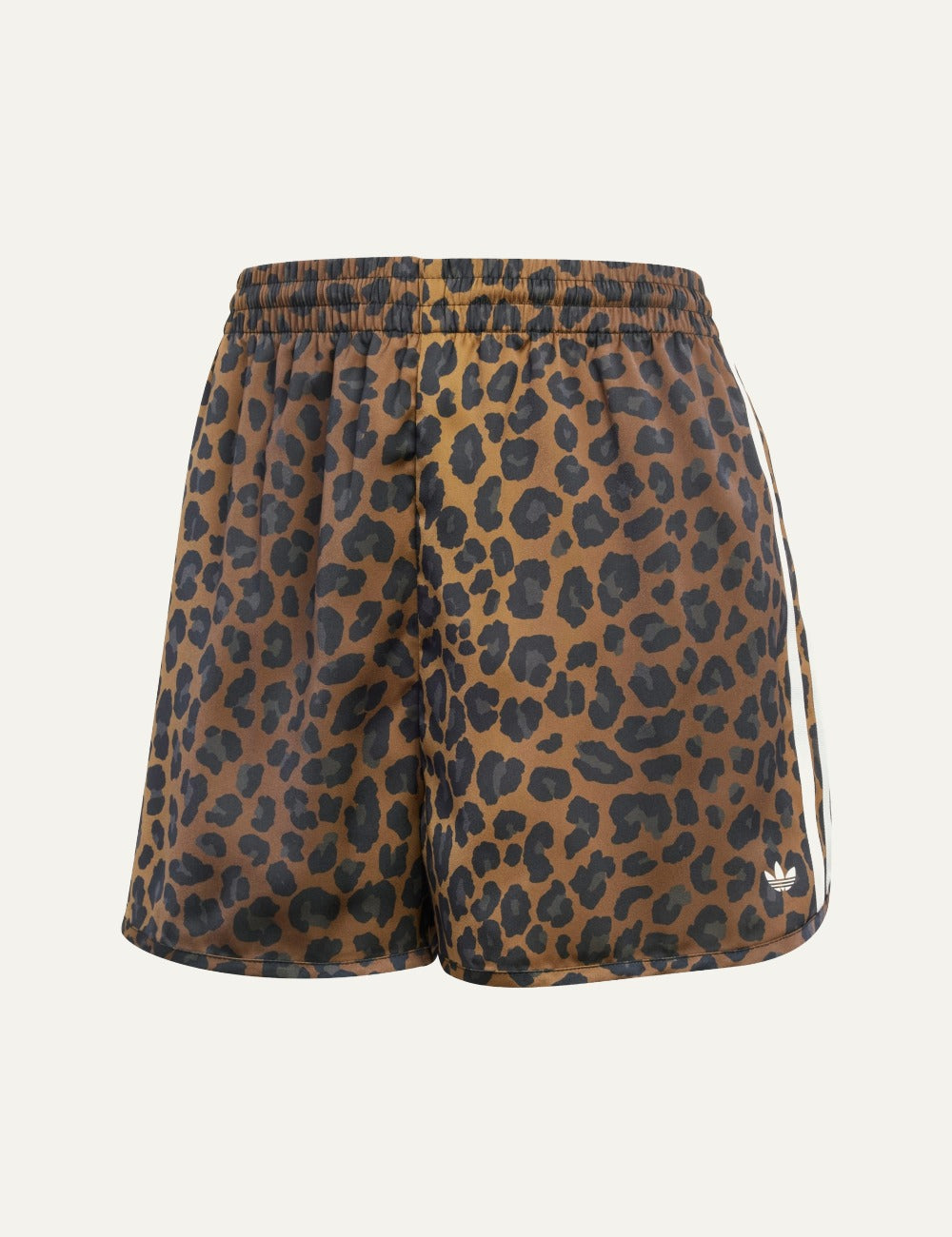 Adidas Originals satin shorts animal print multicolor front view KA2673