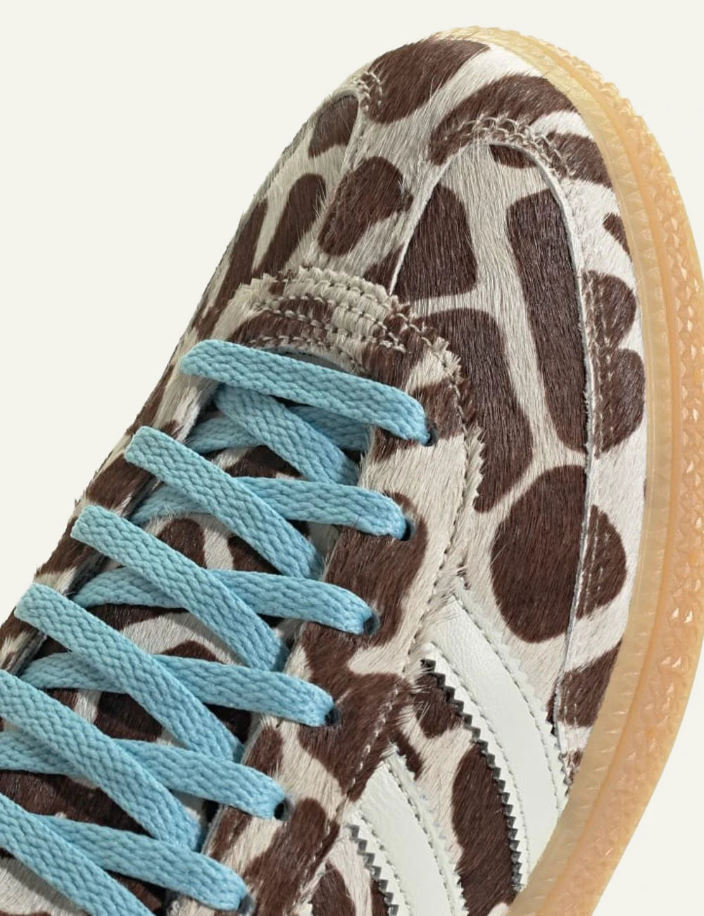 Adidas Handball Spezial W pony hair sneakers back angled front view