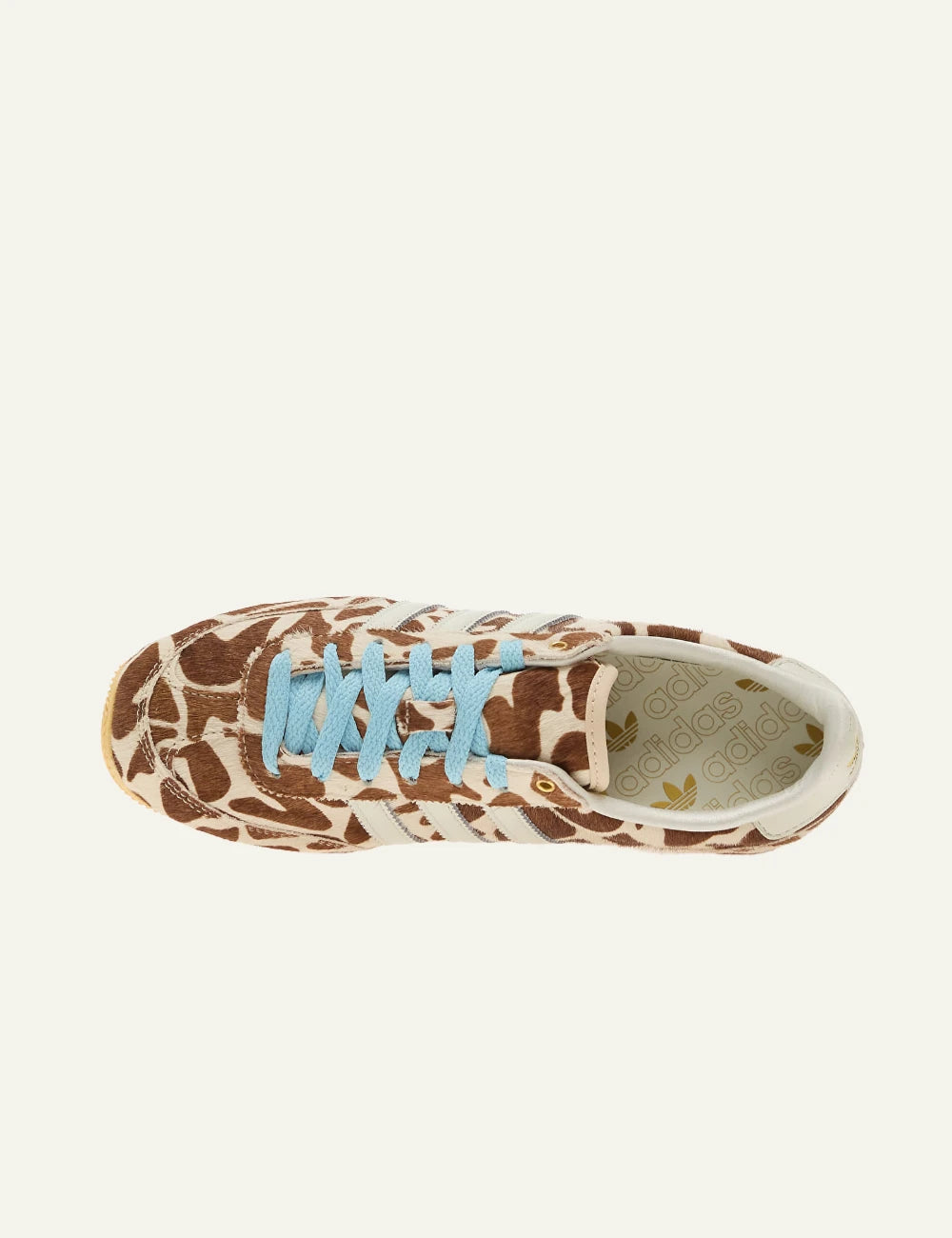 Adidas Japan W pony hair animal print sneakers me galazia laces top view