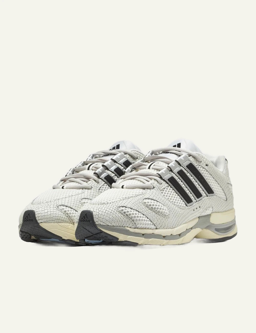 Adidas Originals Adistar MLD unisex off-white mesh and leather sneakers angled