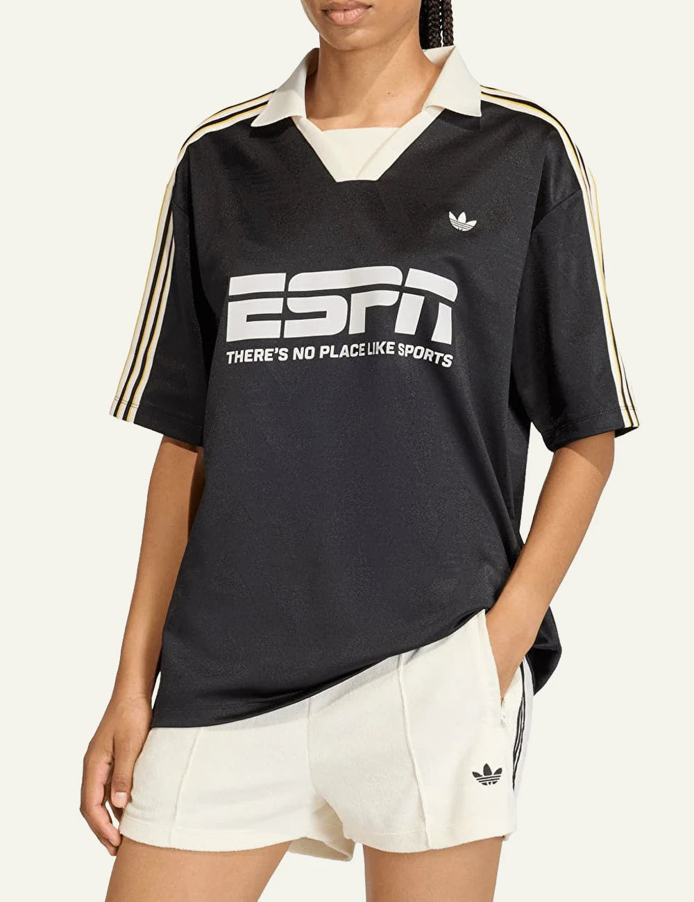 Adidas Originals football jersey black front view