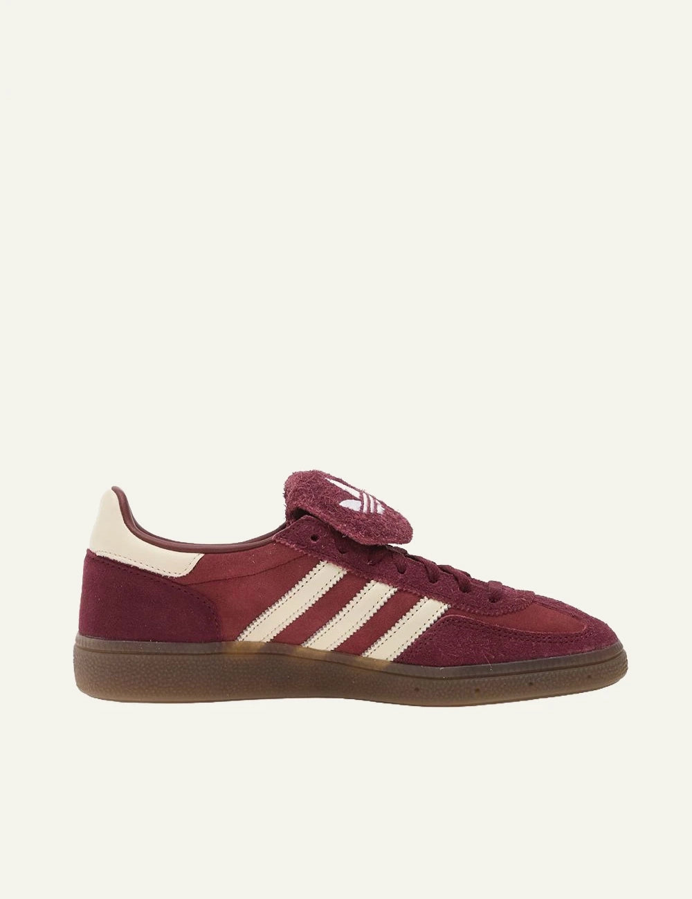 Adidas Originals Handball Spezial LT shadow red suede gum sole side view