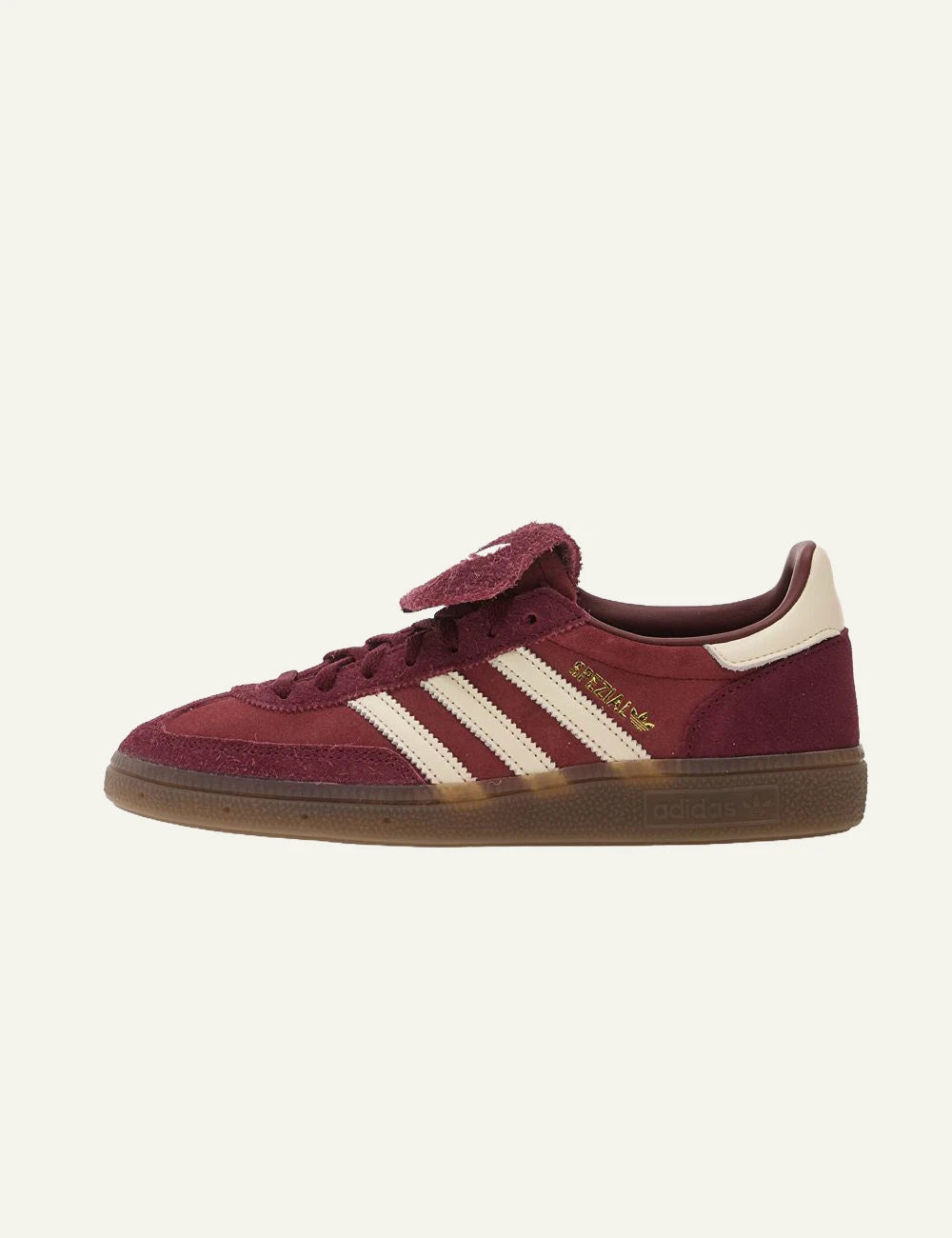 Adidas Originals Handball Spezial LT shadow red suede gum sole profil view
