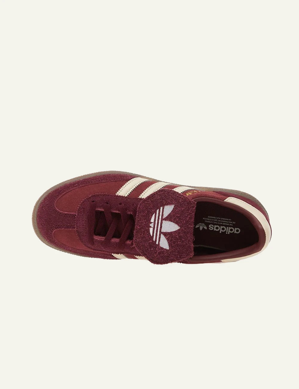 Adidas Originals Handball Spezial LT shadow red suede gum top view