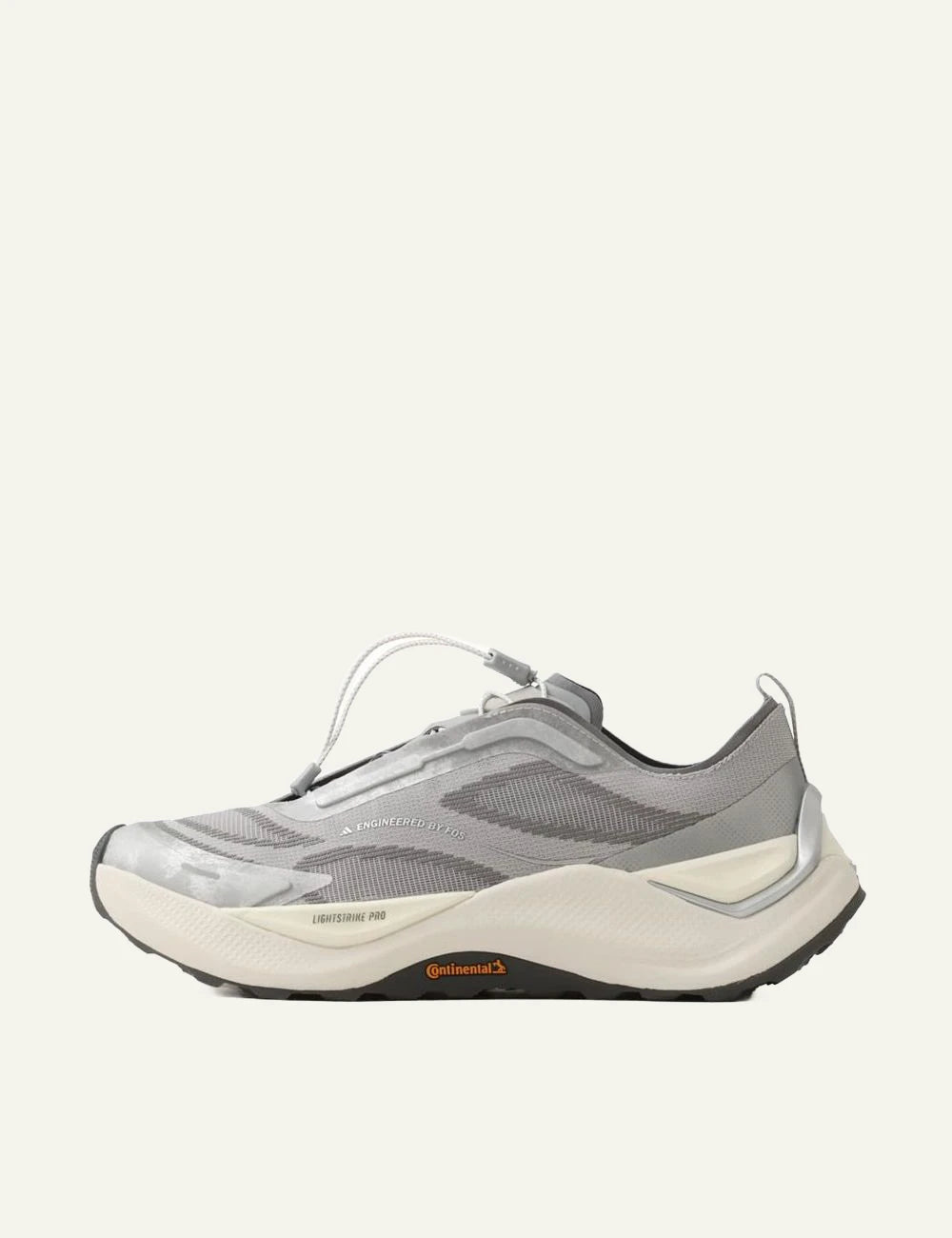 Men's adidas Originals Holo Peak sneakers in grey, off white and black profile
