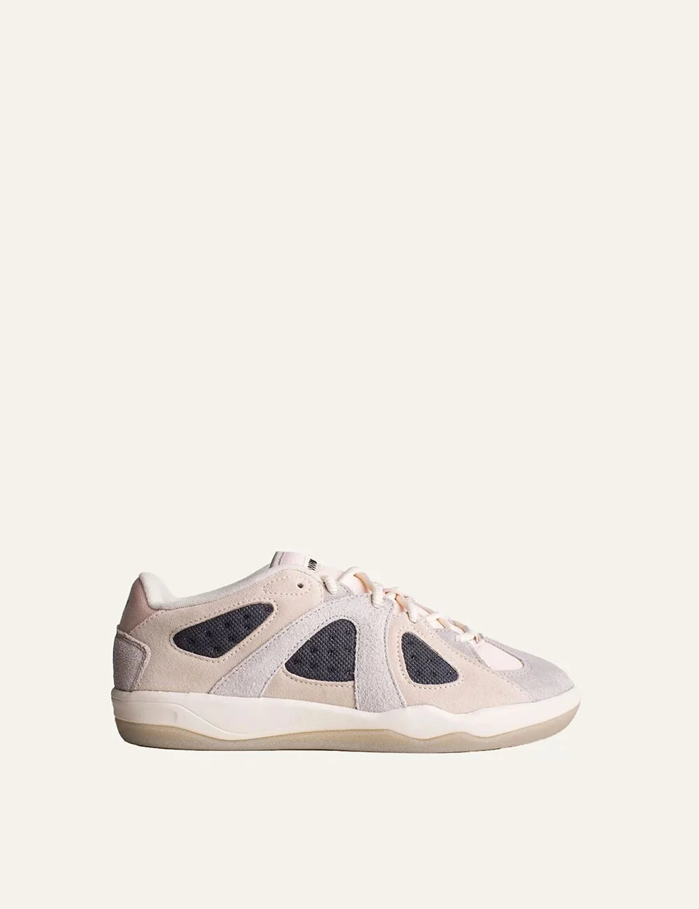 adidas Originals unisex cream grey and pink suede mesh sneakers