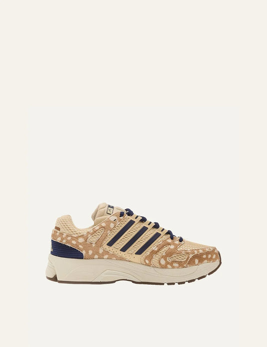 adidas Originals women Adistar Control 5 deer print beige sneakers with navy details