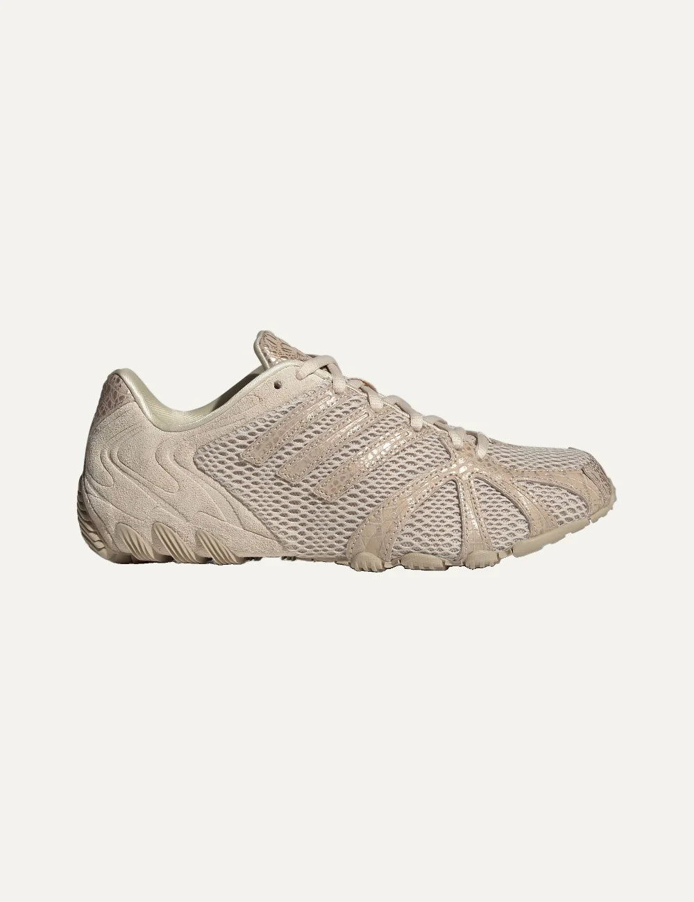 adidas Originals women Ghost Sprint Crystal Linen mesh sneakers with metallic details and textured sole