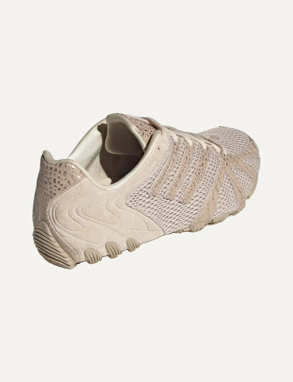 adidas Originals women Ghost Sprint Crystal Linen mesh sneakers with metallic details and textured sole back