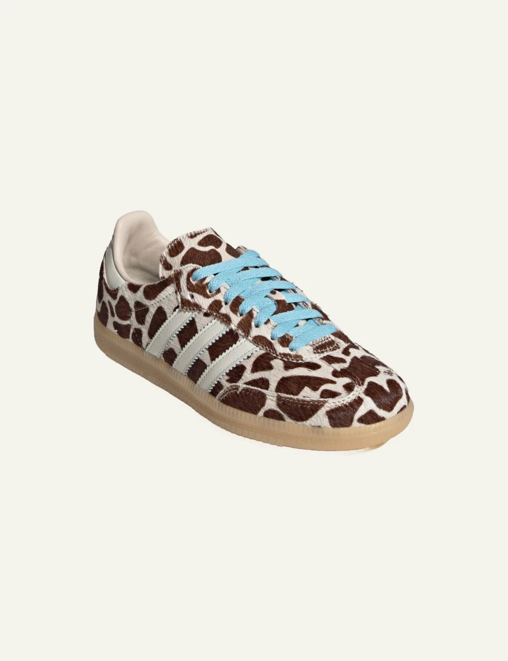Adidas Samba OG leopard print sneakers full angled