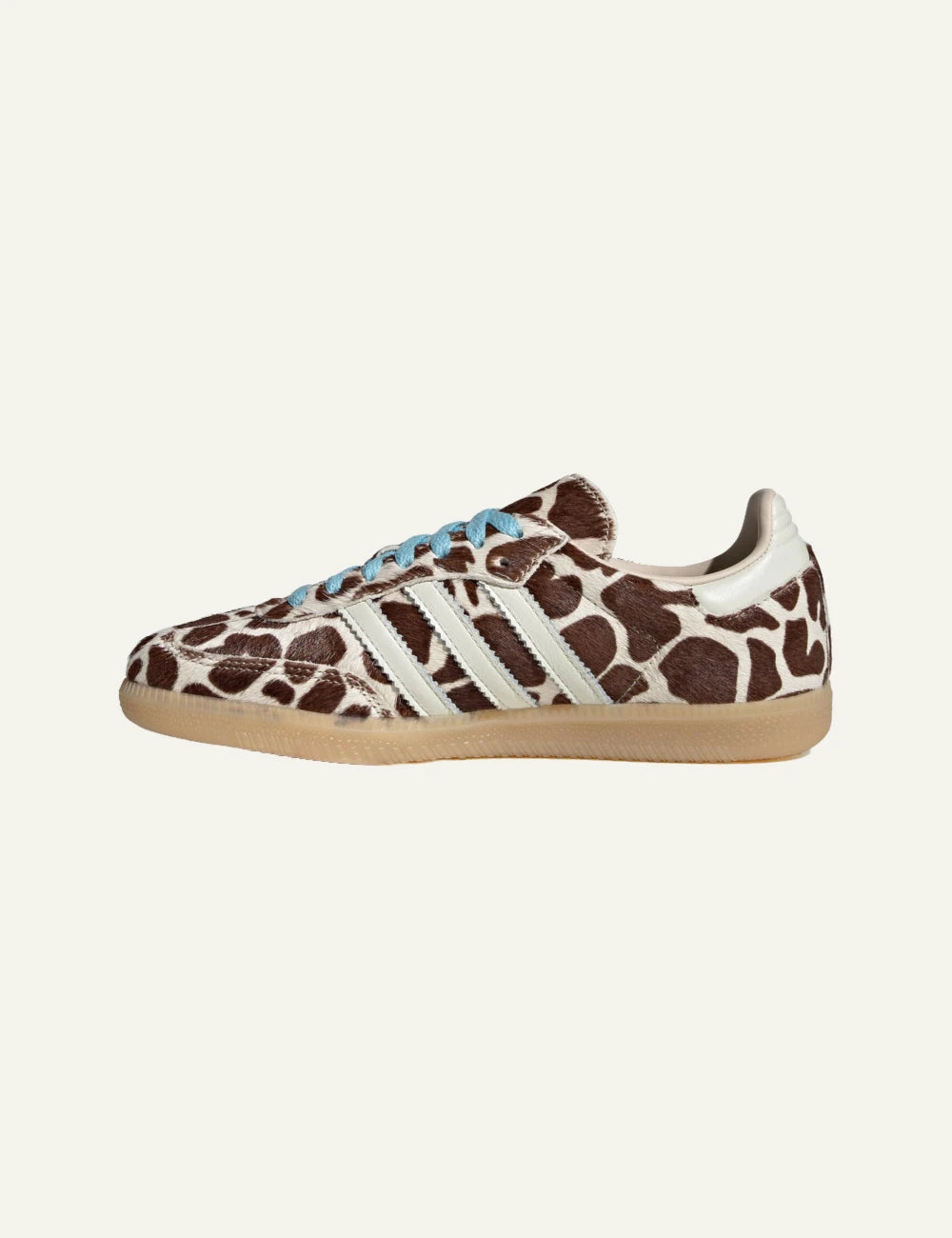 Adidas Samba OG leopard print sneakers full profile