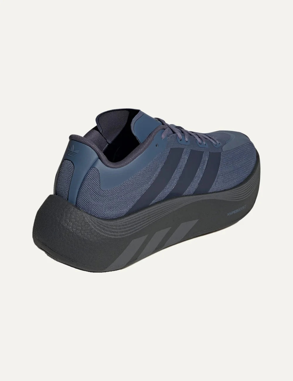 adidas women HYPERBOOST Ephr LT sneakers in Preloved Ink, Legend Ink and Carbon with textile upper and chunky HYPERBOOST sole back
