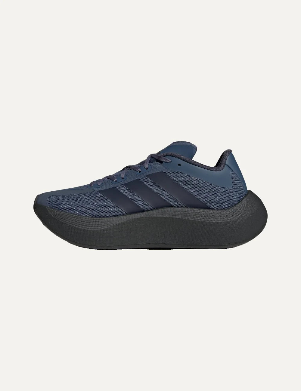adidas women HYPERBOOST Ephr LT sneakers in Preloved Ink, Legend Ink and Carbon with textile upper and chunky HYPERBOOST sole profile