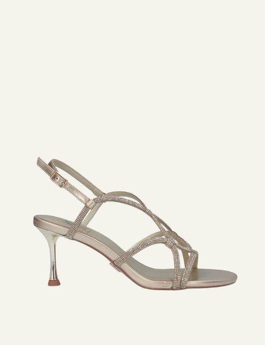 Albano sandals platinum strass stiletto heel side