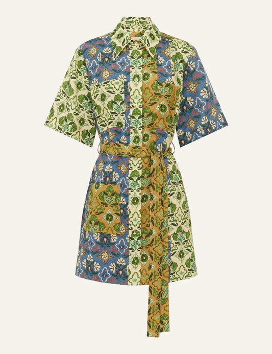 Alemais Ali spliced mini dress flat lay