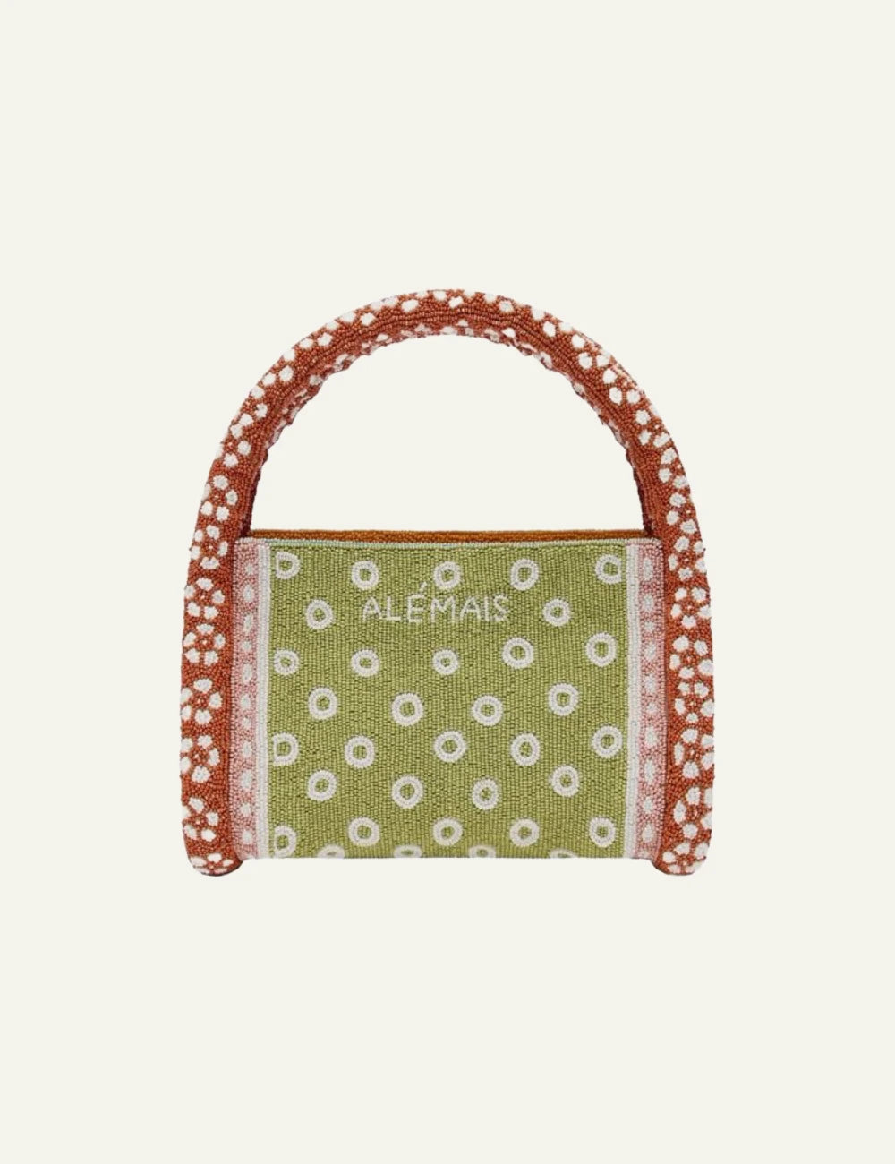 alemais alberta beaded mini barrel bag multicolor handle black view