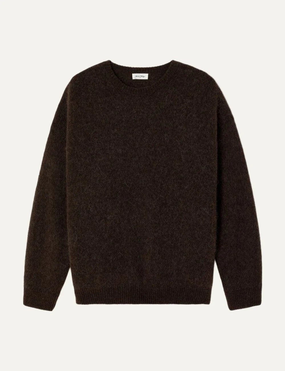 American Vintage women's dark brown fluffy knit oversized jumper