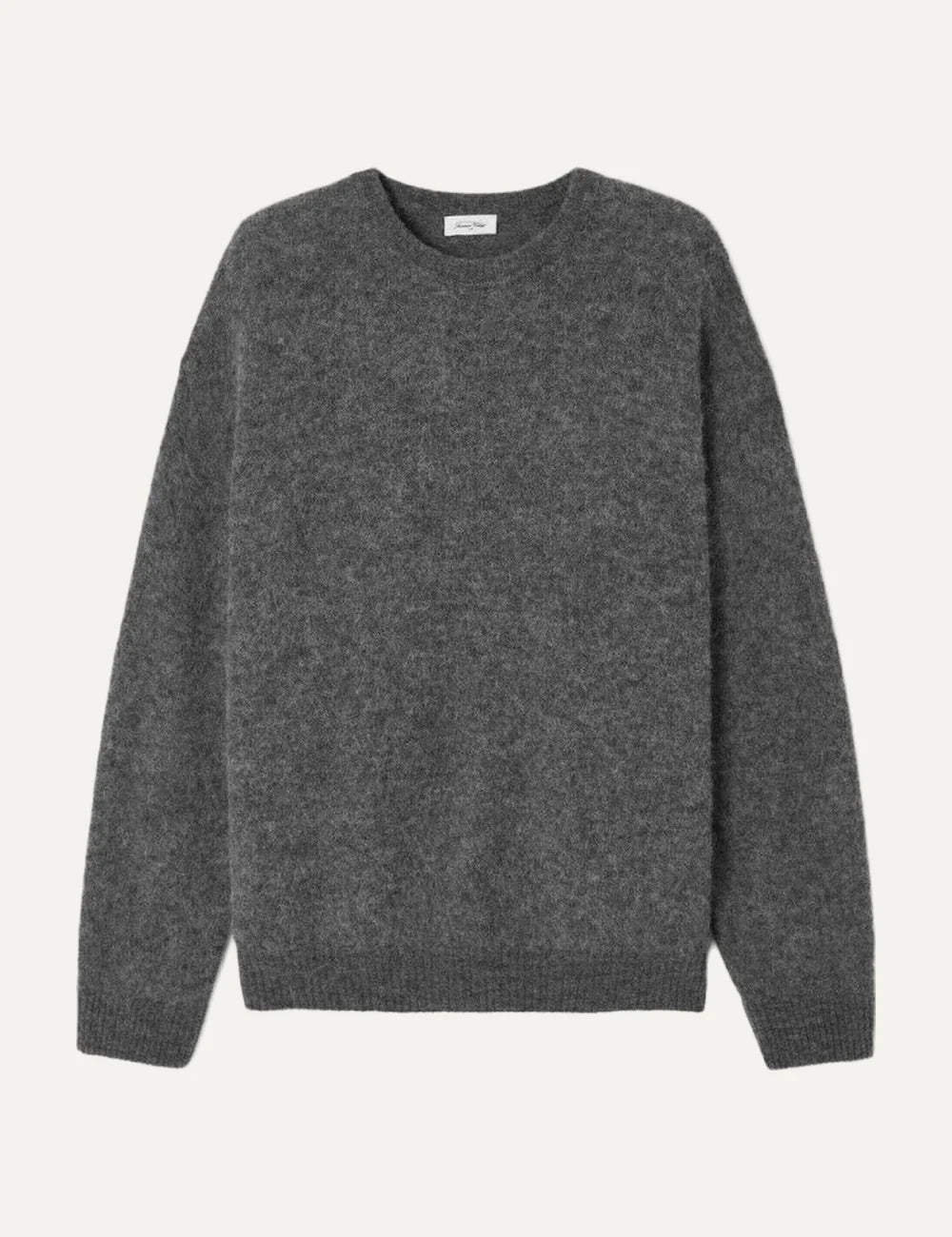 American Vintage women's grey fluffy knit oversized jumper