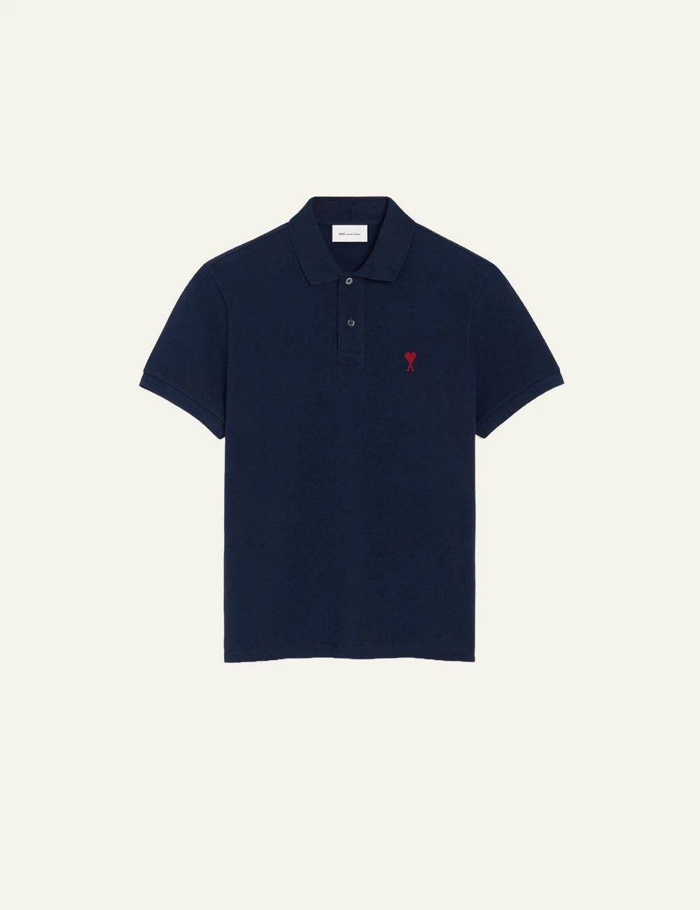 Ami Paris ADC polo shirt navy flat lay front