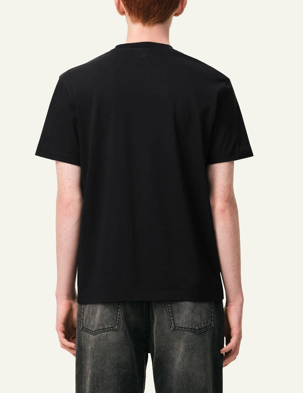 Ami Paris ADC t-shirt black back neckline logo detail