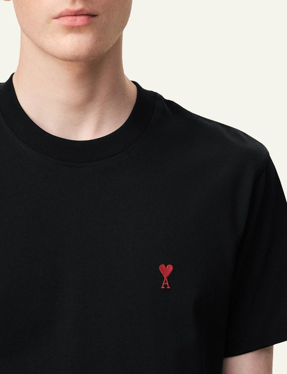 Ami Paris ADC t-shirt black  neckline logo detail