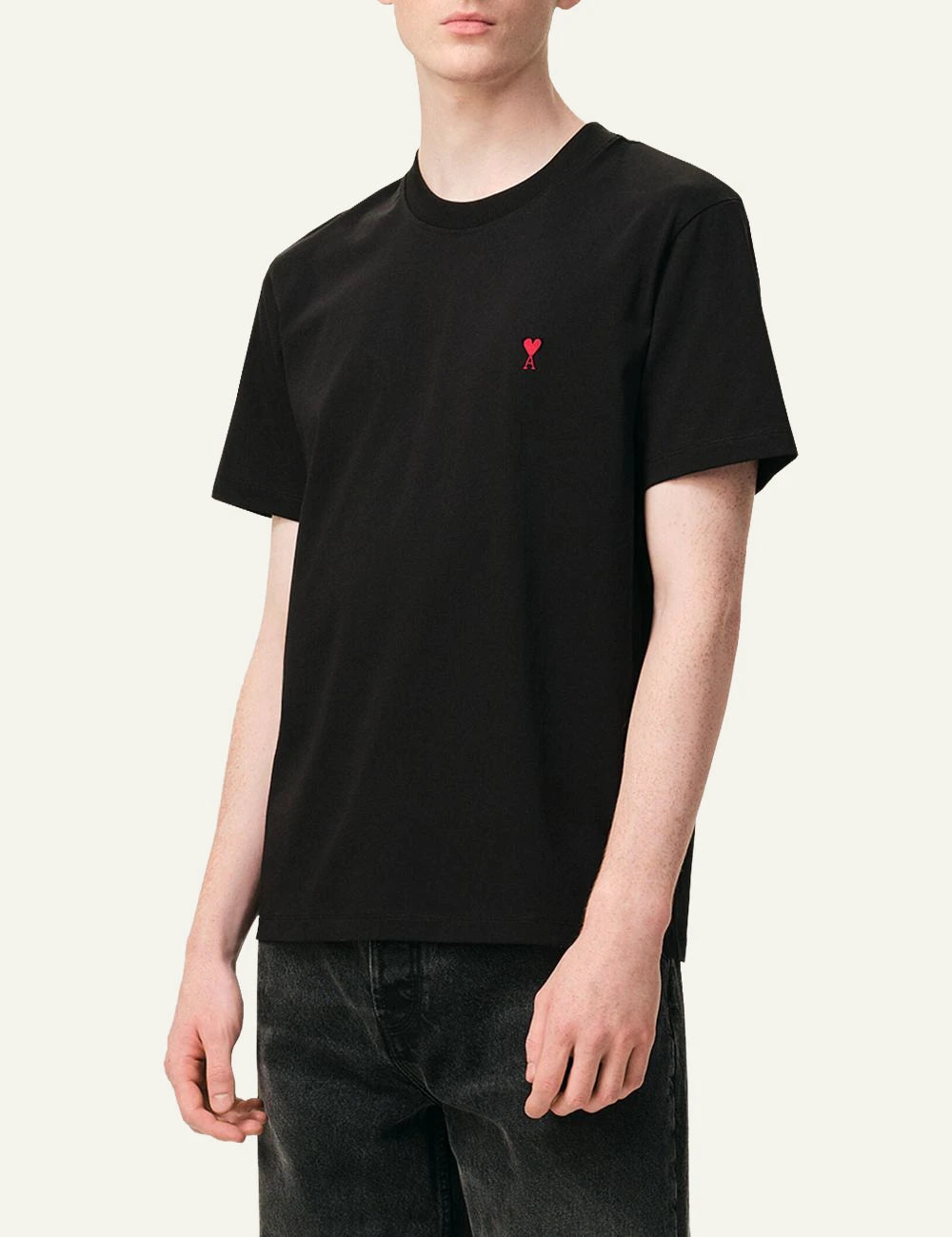 Ami Paris ADC t-shirt black chest logo detail