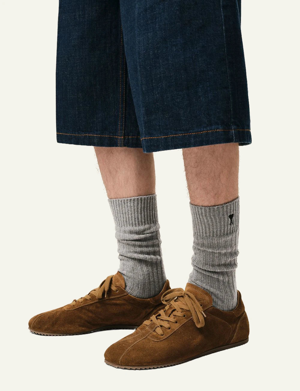 Ami Paris Ami de Coeur socks 3 pack cotton logo detail model