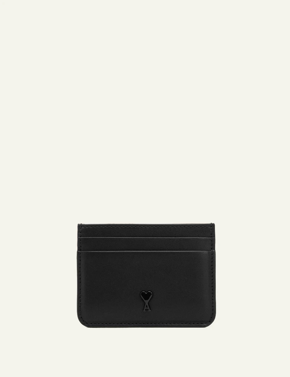 Ami Paris card holder black front view