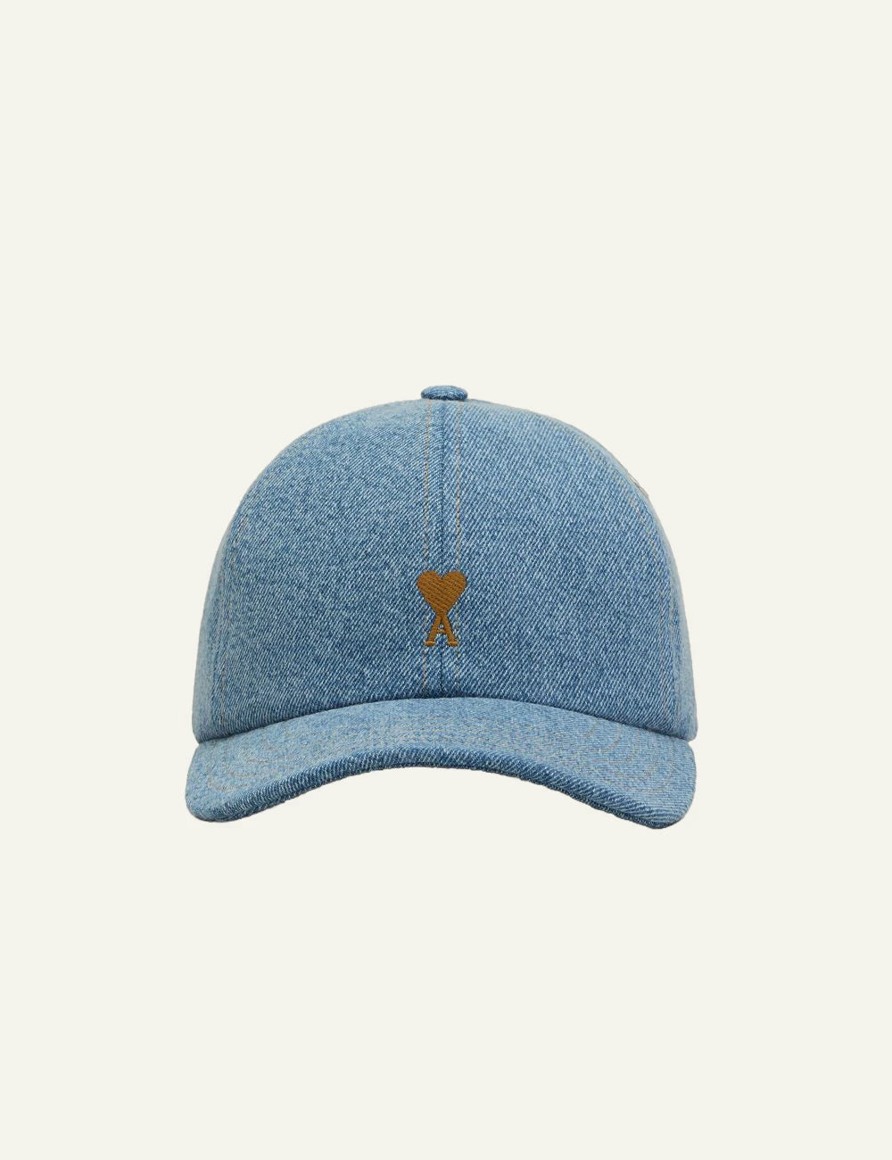 Ami Paris denim cap blue front view
