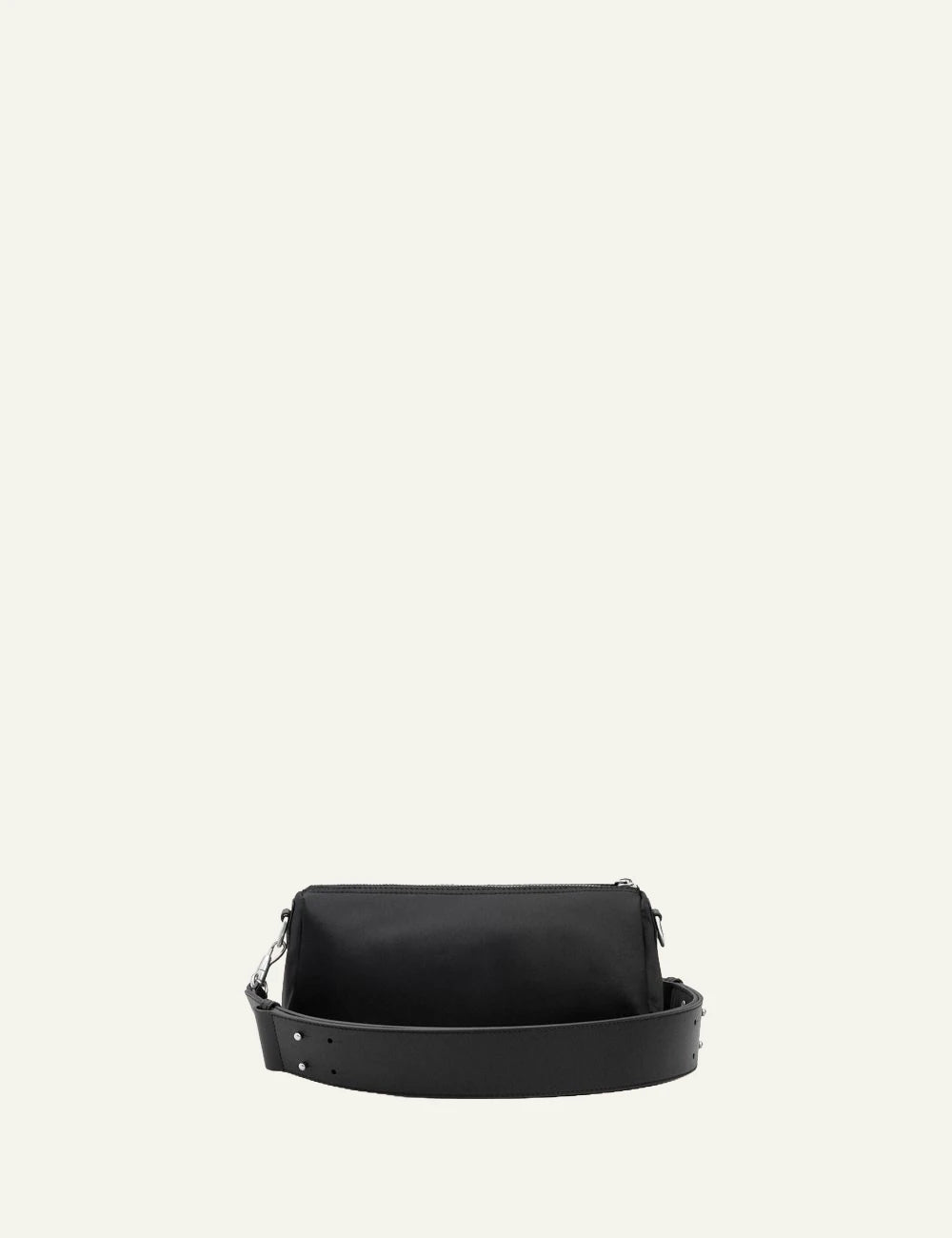 Ami Paris mini pouch black back view flat