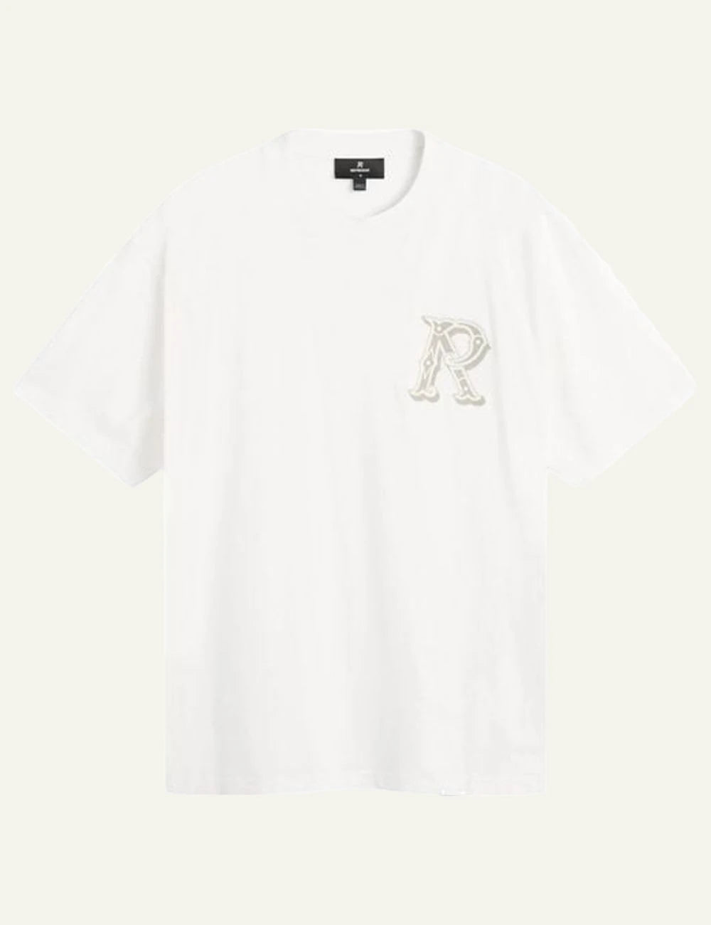 Ami Paris t shirt off white flat front view