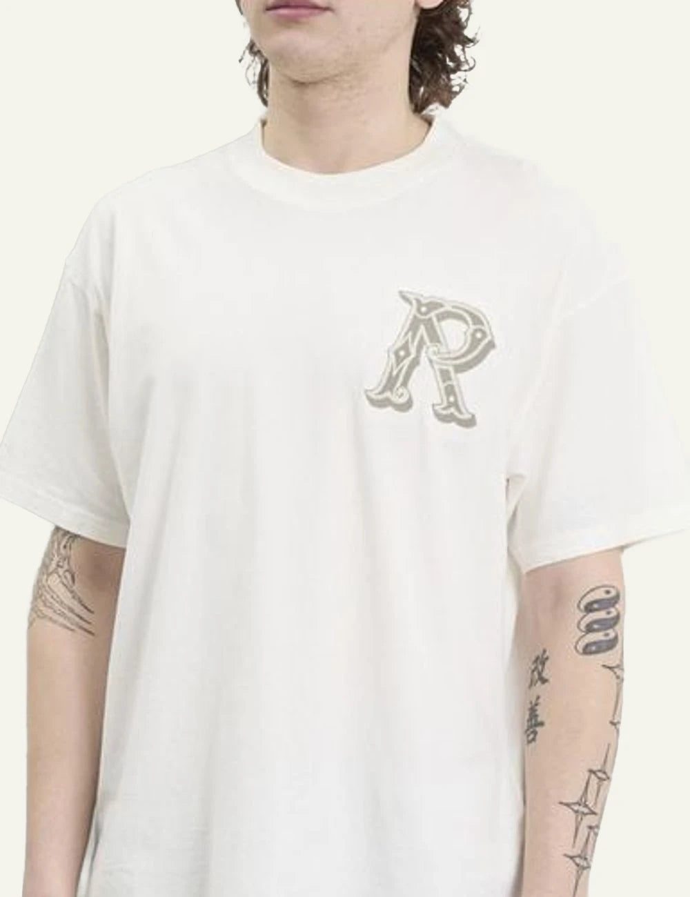 Ami Paris t shirt off white logo chest detail