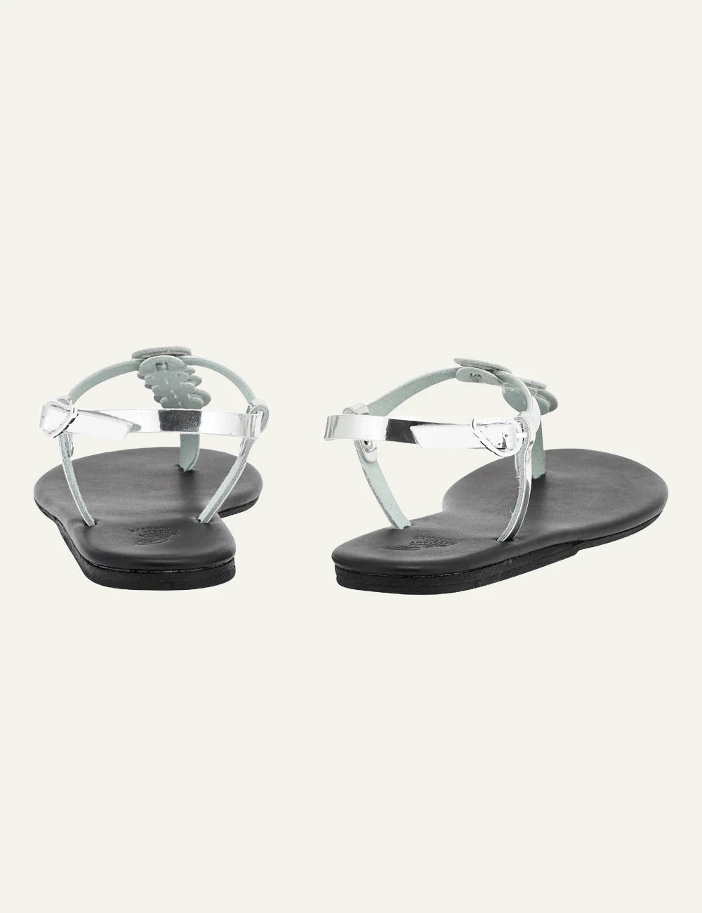 Ancient Greek Sandals Filia jelly caramel slide me buckle strap glossy back view