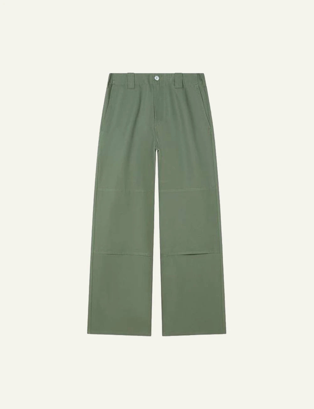 Kenzo double knee chino pants green flat lay