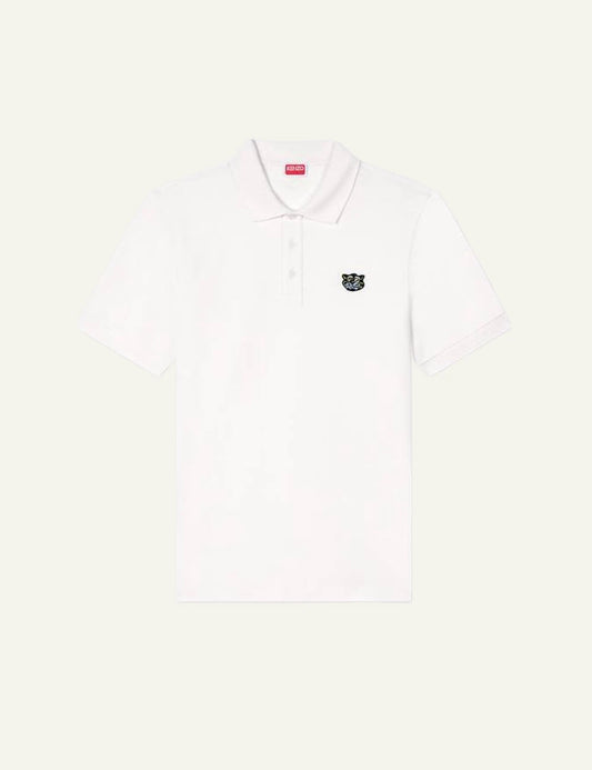andriko Kenzo Wild Tiger slim polo white front view