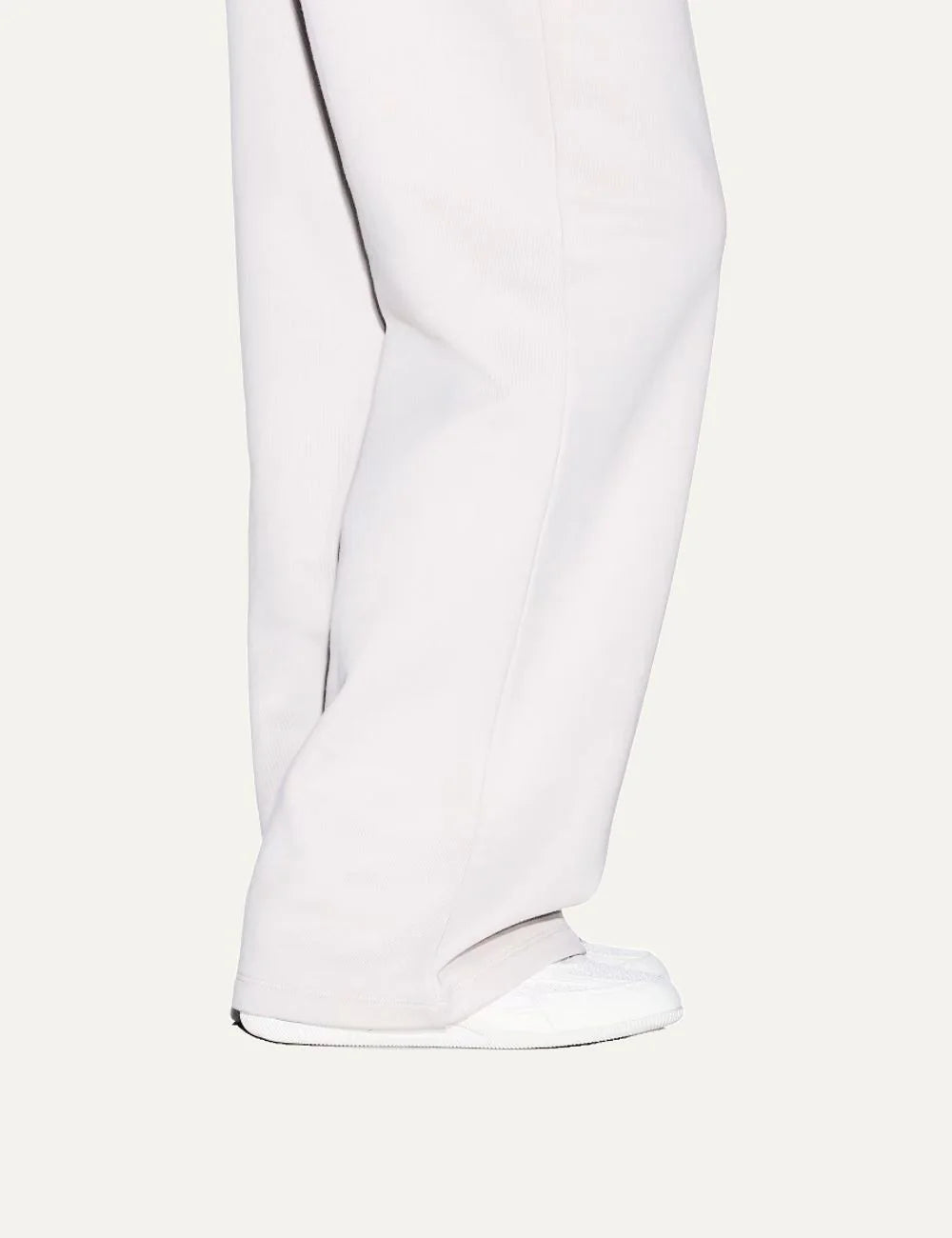 Women's Armani Exchange dark brown cotton wide-leg sweatpants with high elasticated waist, side pockets and logo details