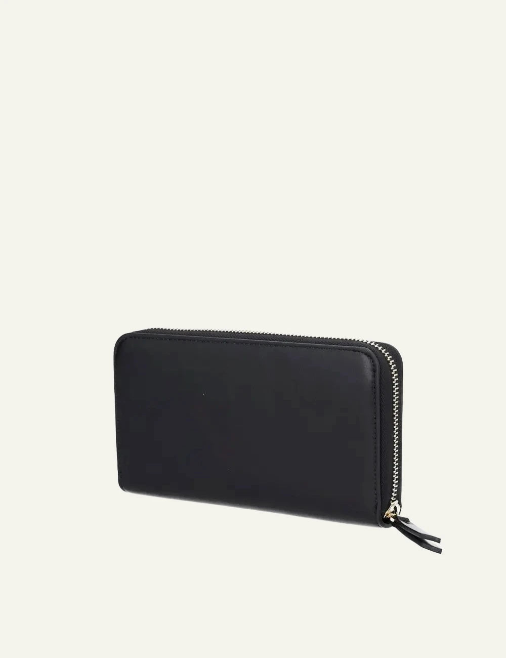 armani exchange black zip wallet ax logo back view